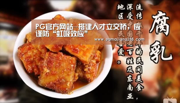 PG官方网站-搭建人才立交桥,应谨防“虹吸效应”(图2) PG电子官方入口