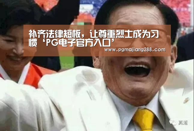 补齐法律短板,让尊重烈士成为习惯‘PG电子官方入口’(图1) PG电子官方入口