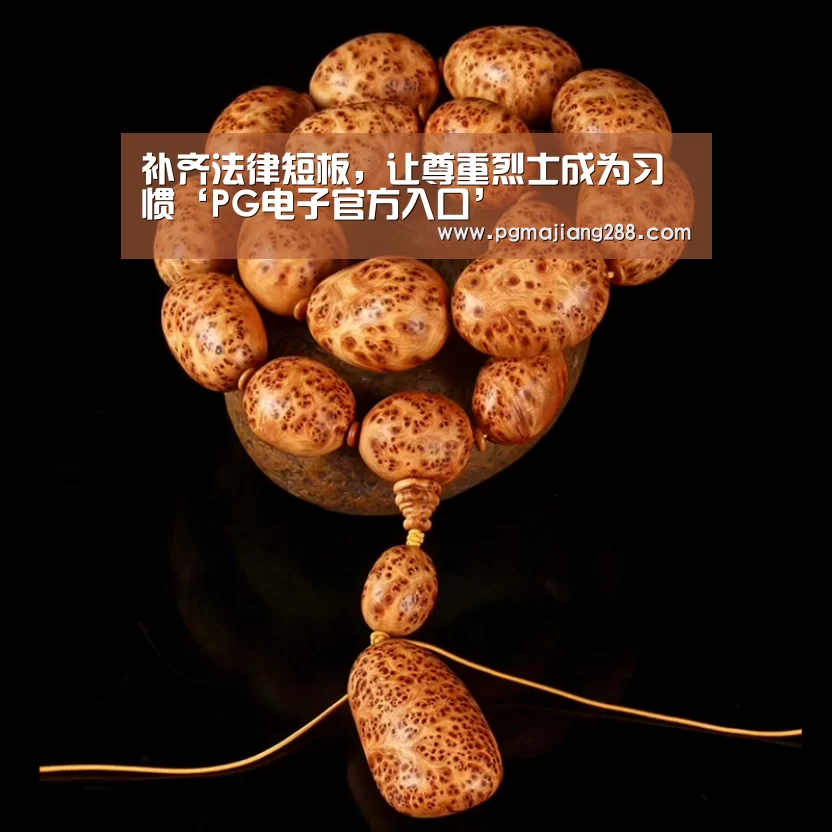 补齐法律短板,让尊重烈士成为习惯‘PG电子官方入口’(图3) PG麻将在线玩
